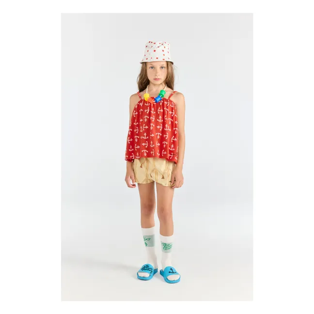 Top Stork Ancres Coton Bio | Rouge