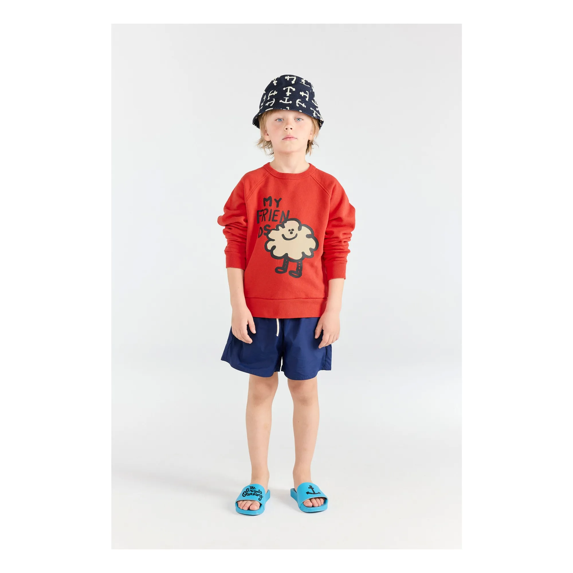 Sweat Shark My Friends | Rouge- Image produit n°1