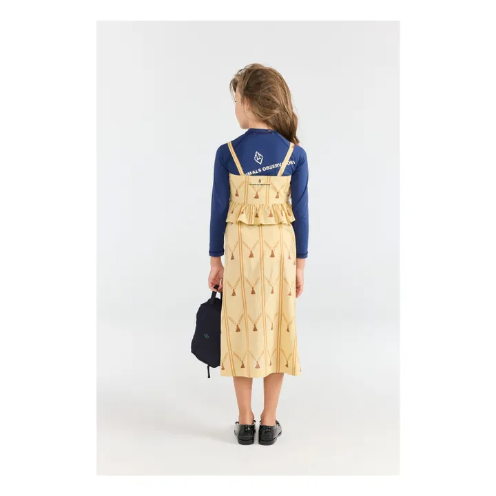 Vestido de algodón orgánico Roe | Marrón- Imagen del producto n°2