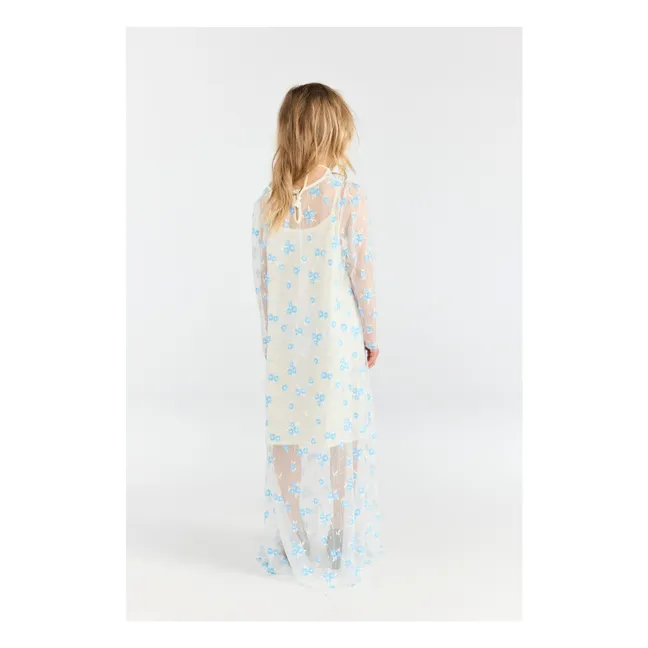 Vestido pavo real | Blanco