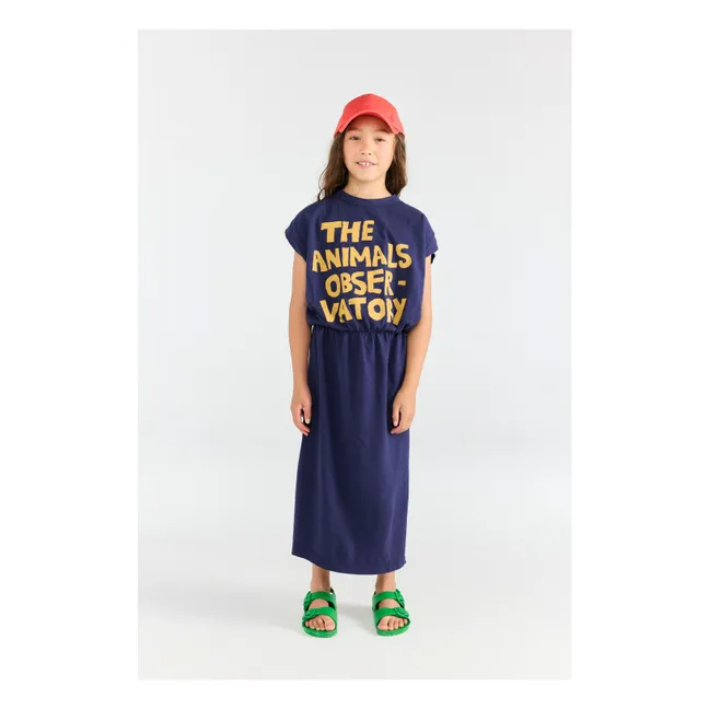 Robe Orca The Animals Observatory Coton Bio | Bleu foncé