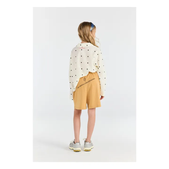 Pantalones cortos de topos de algodón ecológico My Friends | Camel- Imagen del producto n°2