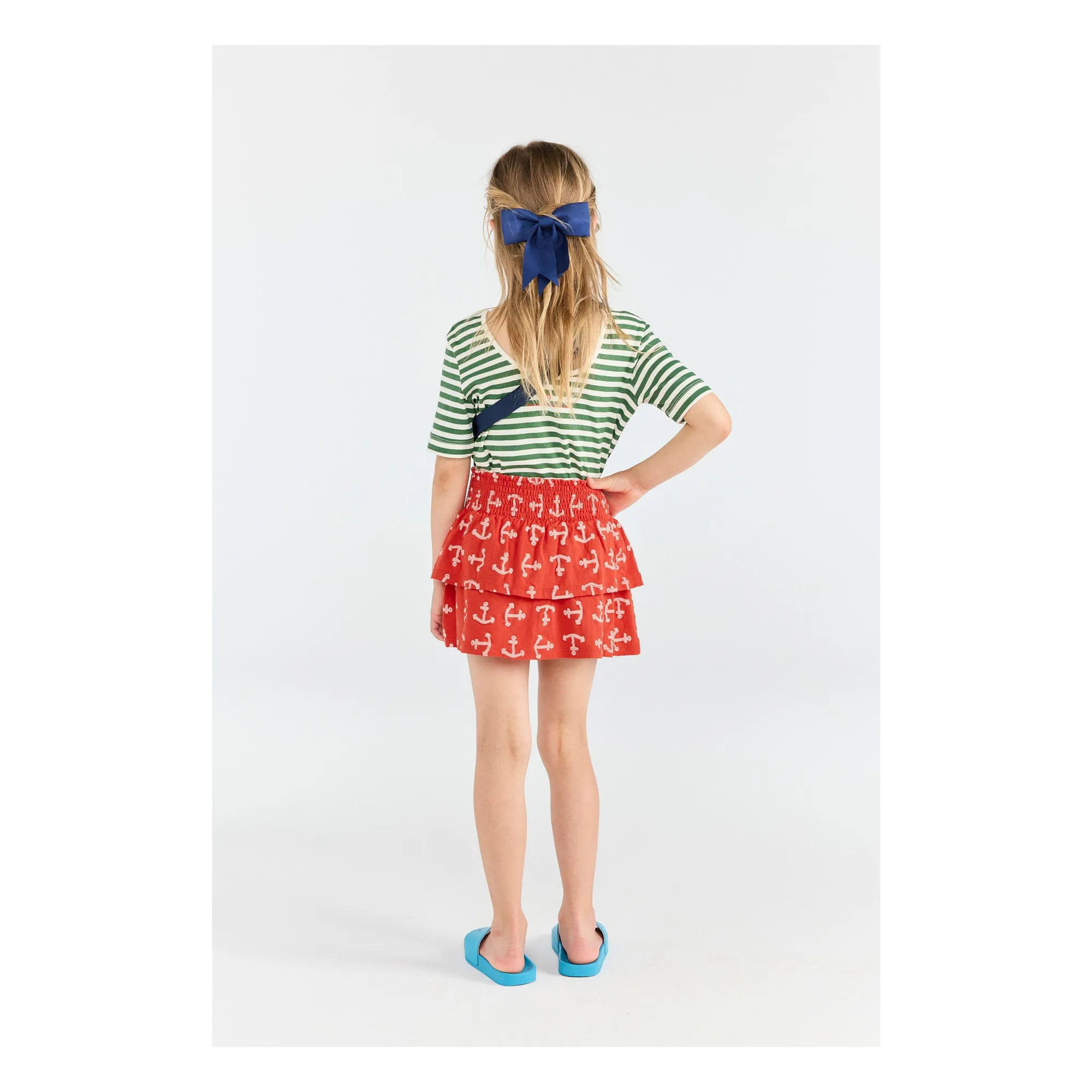 T-shirt Hippo Rayé | Vert- Image produit n°2