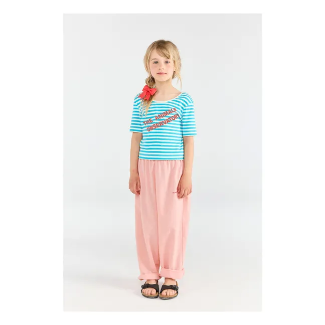 Camiseta Striped Hippo | Azul