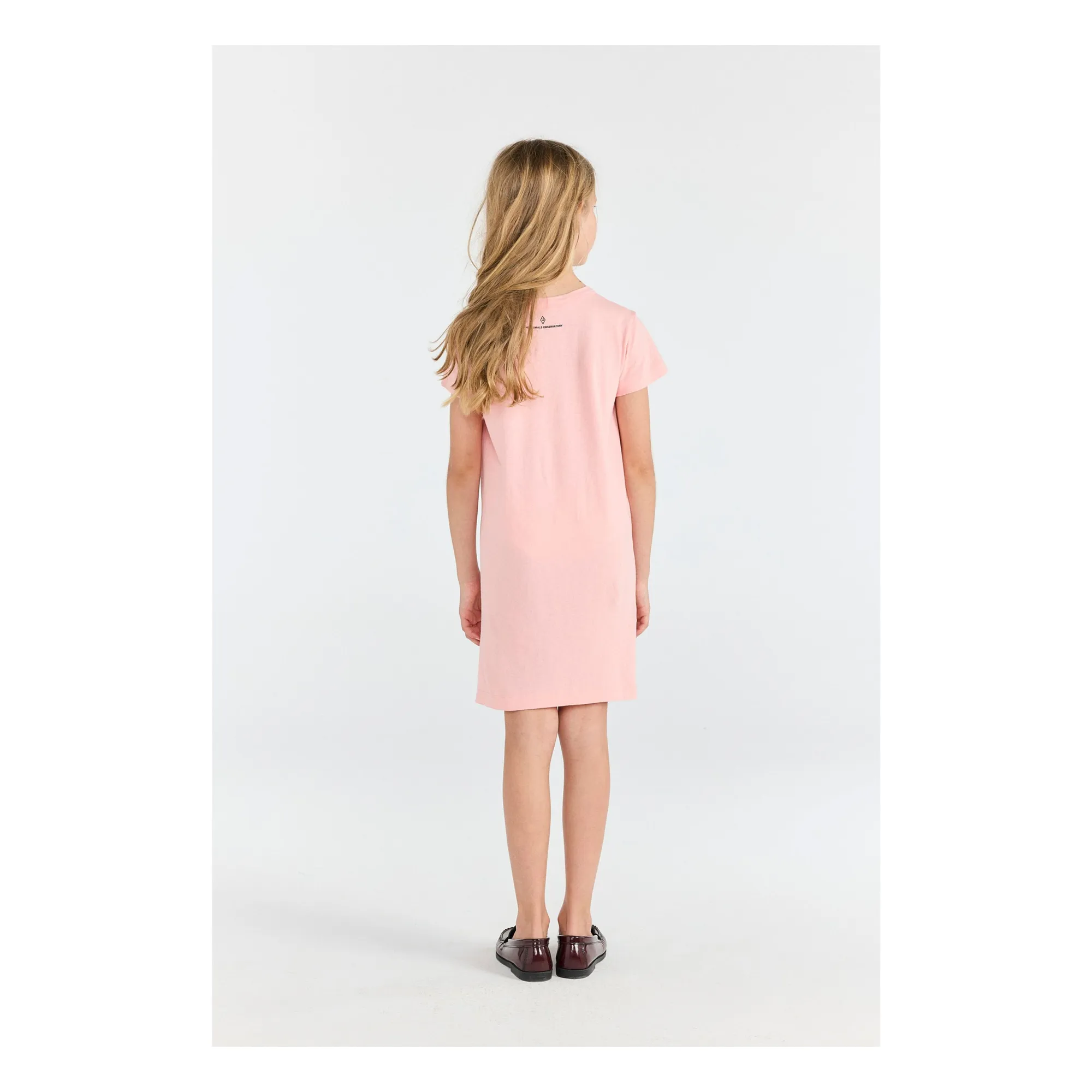 Robe Gorilla Cheval Coton Bio | Rose pâle- Image produit n°2
