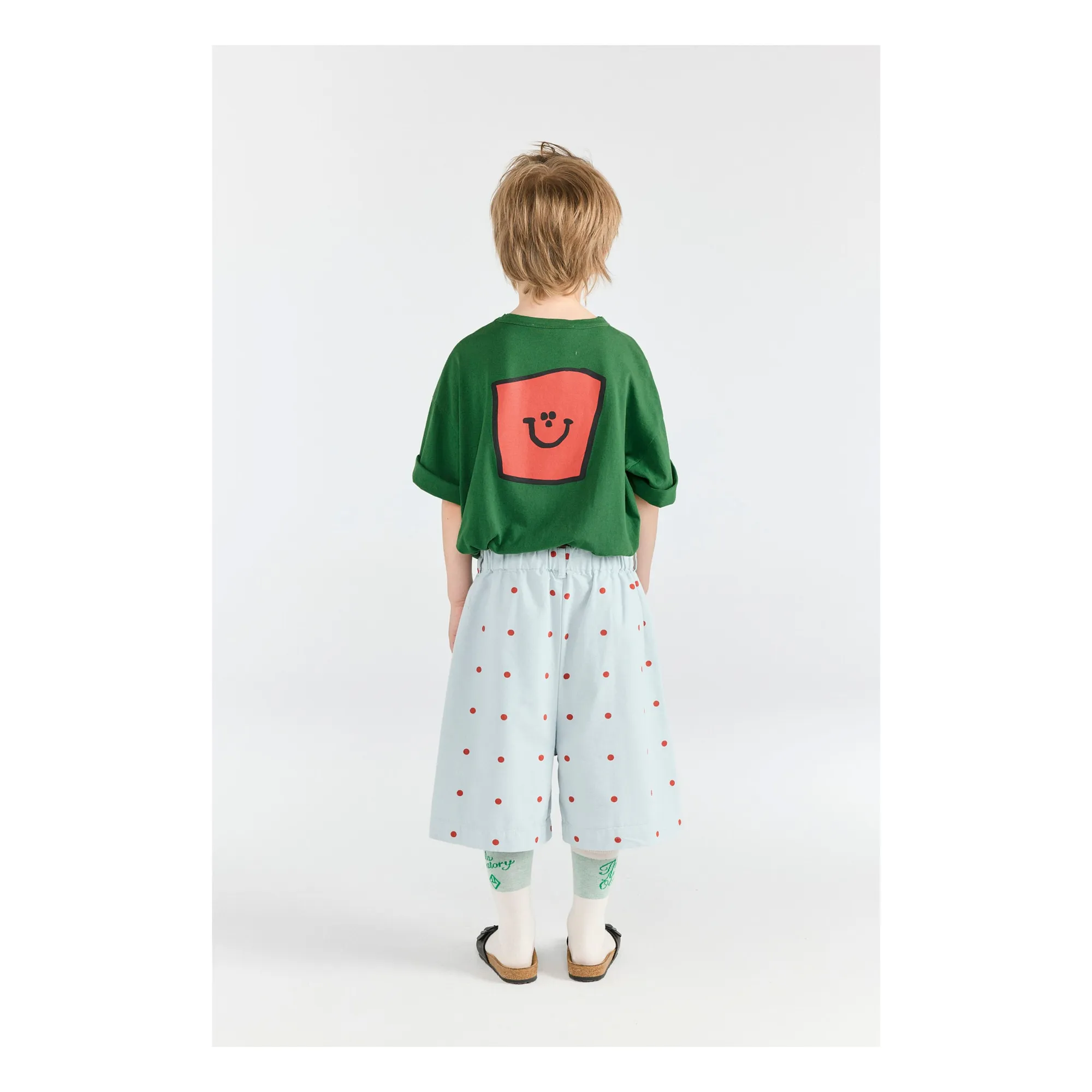 T-shirt Collie Sourire Coton Bio | Vert sapin- Image produit n°2