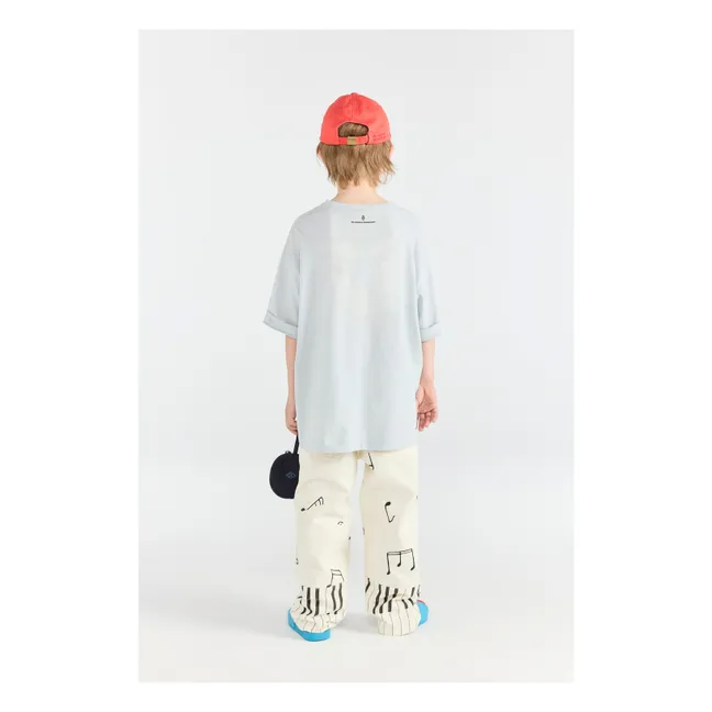 Collie Mes Amis organic cotton T-shirt | Pale blue