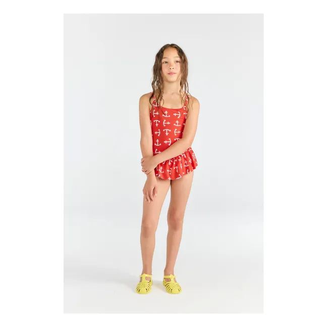 Maillot de Bain Clownfish Ancres | Rouge