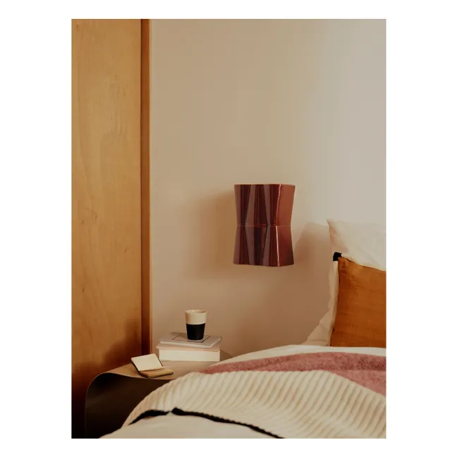 Lampada da parete in ceramica Muse | Nocciola