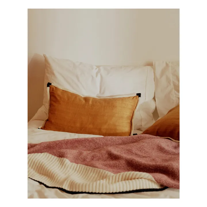 Coussin en soie Séquence | Fauve- Image produit n°1