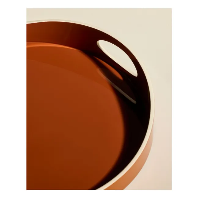 Bandeja lacada Basile | Terracotta