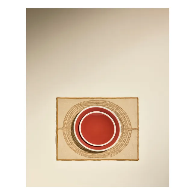 Tovaglietta ricamata Mirage | Beige