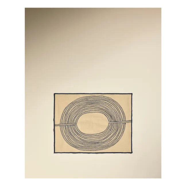 Mantel individual bordado Mirage | Azul