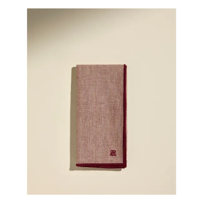 Serviette de table Tempo | Carmin