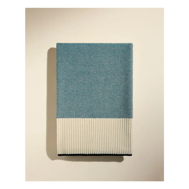 Sky wool blanket | Sarah Blue