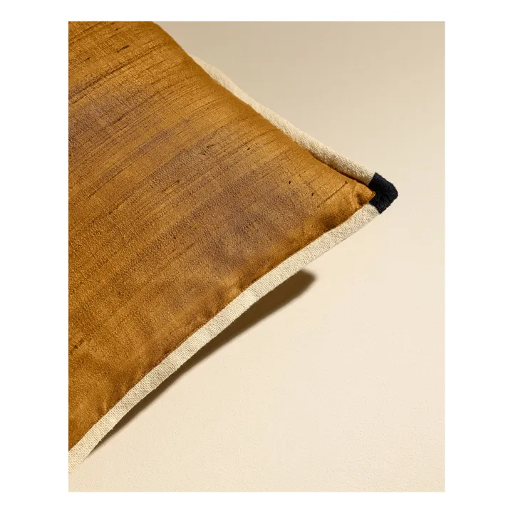 Coussin en soie Séquence | Fauve- Image produit n°3