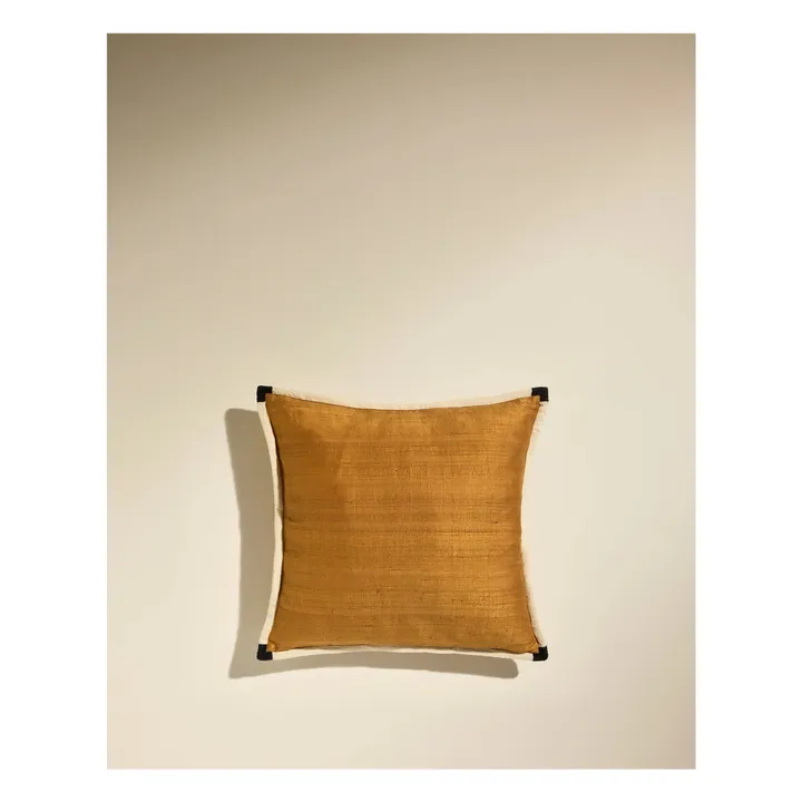 Coussin en soie Séquence | Fauve- Image produit n°2