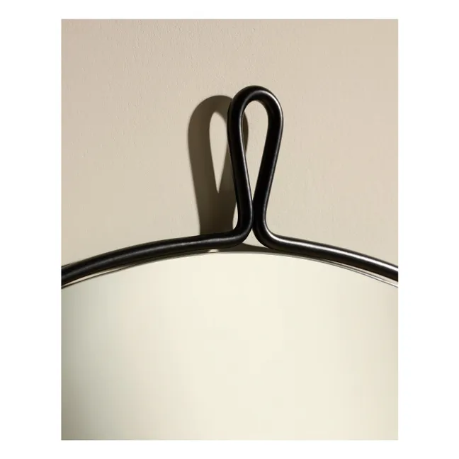 Miroir en inox brossé Arpège | Noir