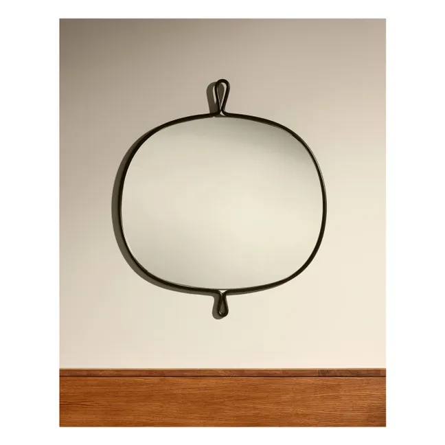 Miroir en inox brossé Arpège | Noir