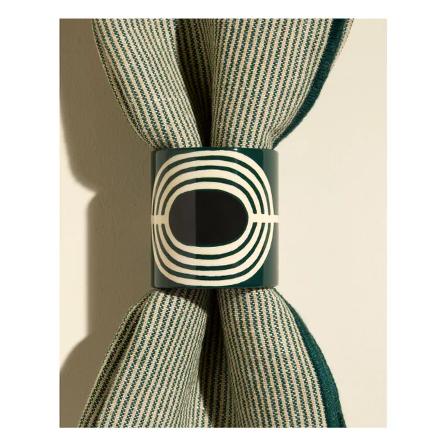 Mirage lacquered napkin rings - Set of 2 | Thé de Chine