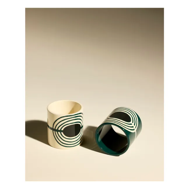 Mirage lacquered napkin rings - Set of 2 | Thé de Chine