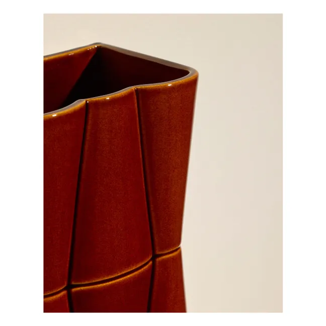 Lampada da parete in ceramica Muse | Nocciola