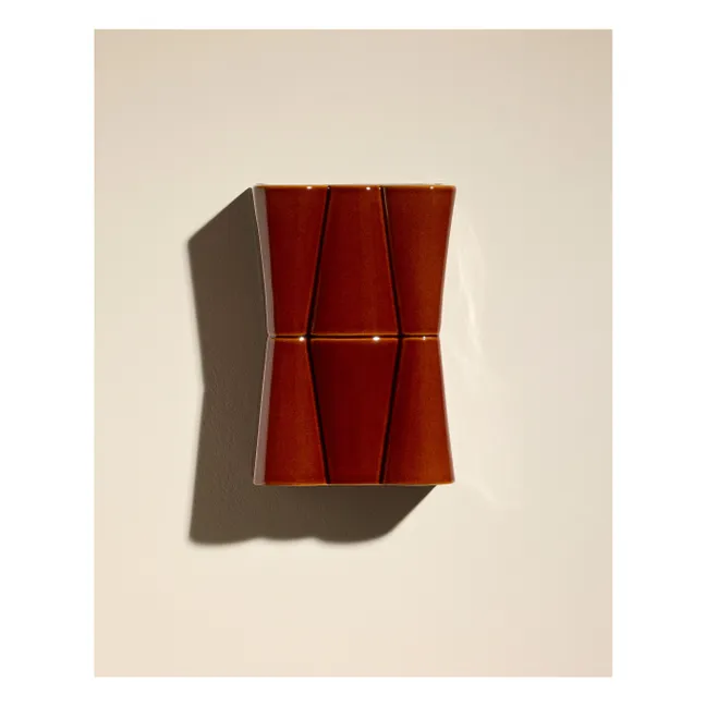 Lampada da parete in ceramica Muse | Nocciola