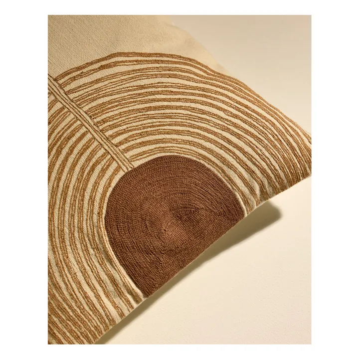 Coussin brodé Mirage | Havane- Image produit n°2