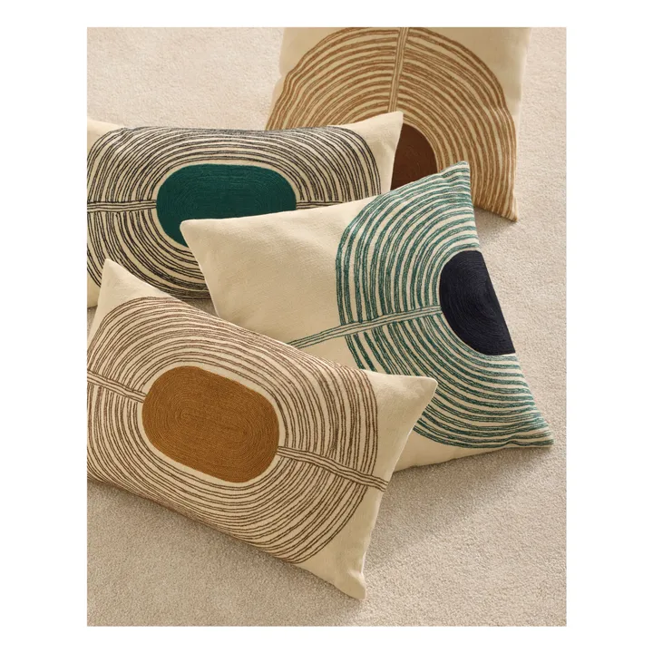 Coussin brodé Mirage | Havane- Image produit n°3