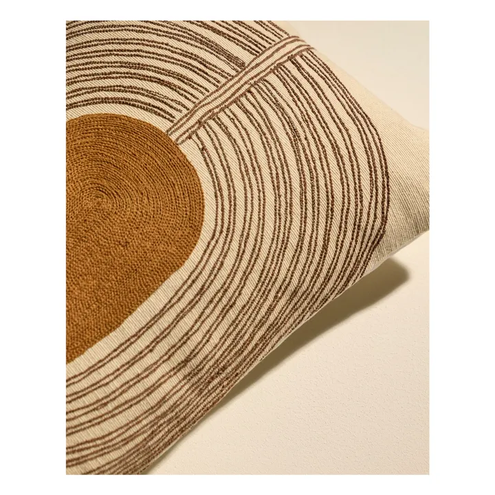 Coussin brodé Mirage | Havane- Image produit n°2