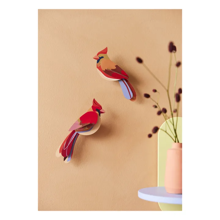 Décorations murales Cardinals - Set de 2 | Rouge- Image produit n°1