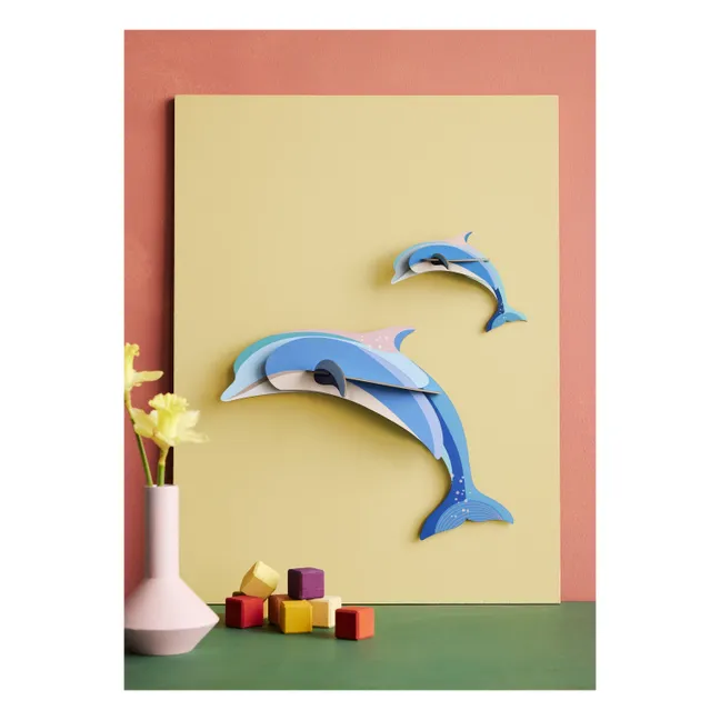 Décorations murales Dauphins - Set de 2 | Bleu ciel
