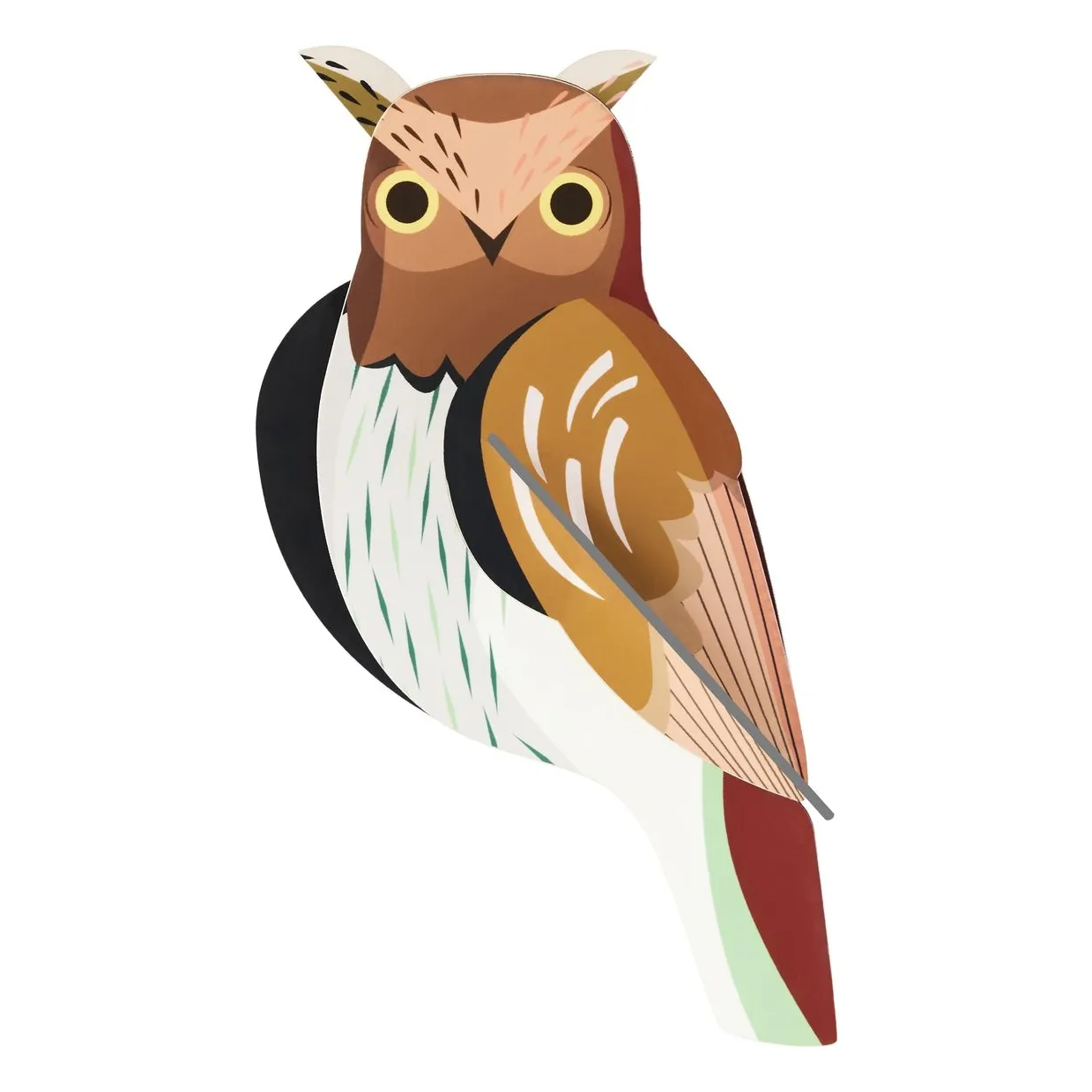 Studio Roof Brown Owl Wall Decoration