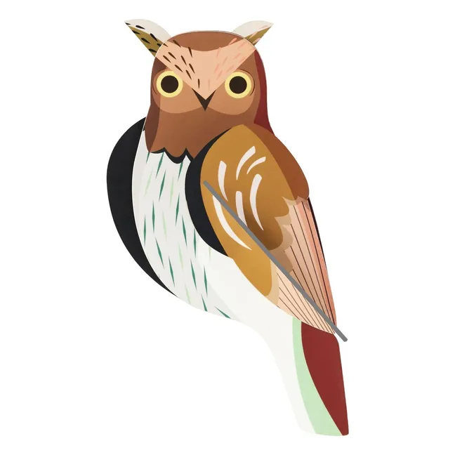 Decoración mural Búho | Marrón