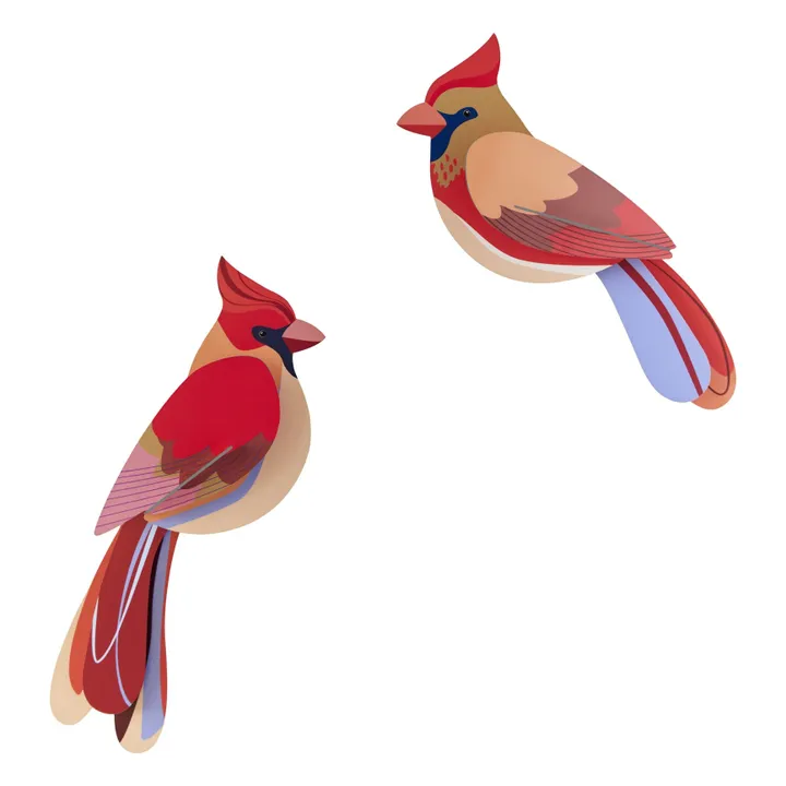 Décorations murales Cardinals - Set de 2 | Rouge- Image produit n°0