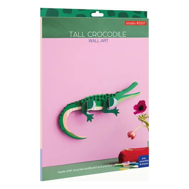 Décoration murale Crocodile | Vert