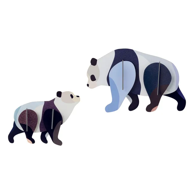 Decoración de pared Pandas - Lote de 2 | Negro