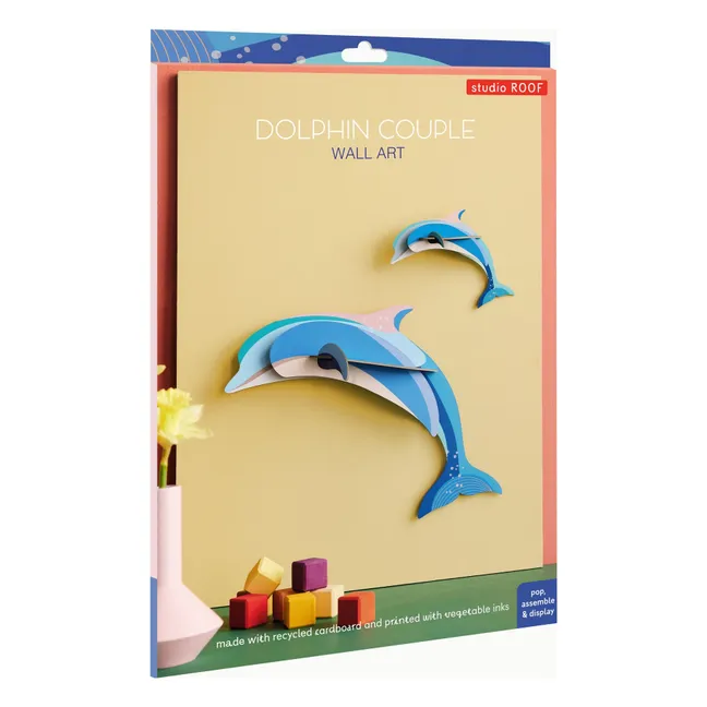 Decoración mural Delfines - Lote de 2 | Azul Cielo