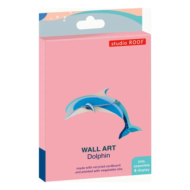 Decoración mural con delfines | Azul Cielo