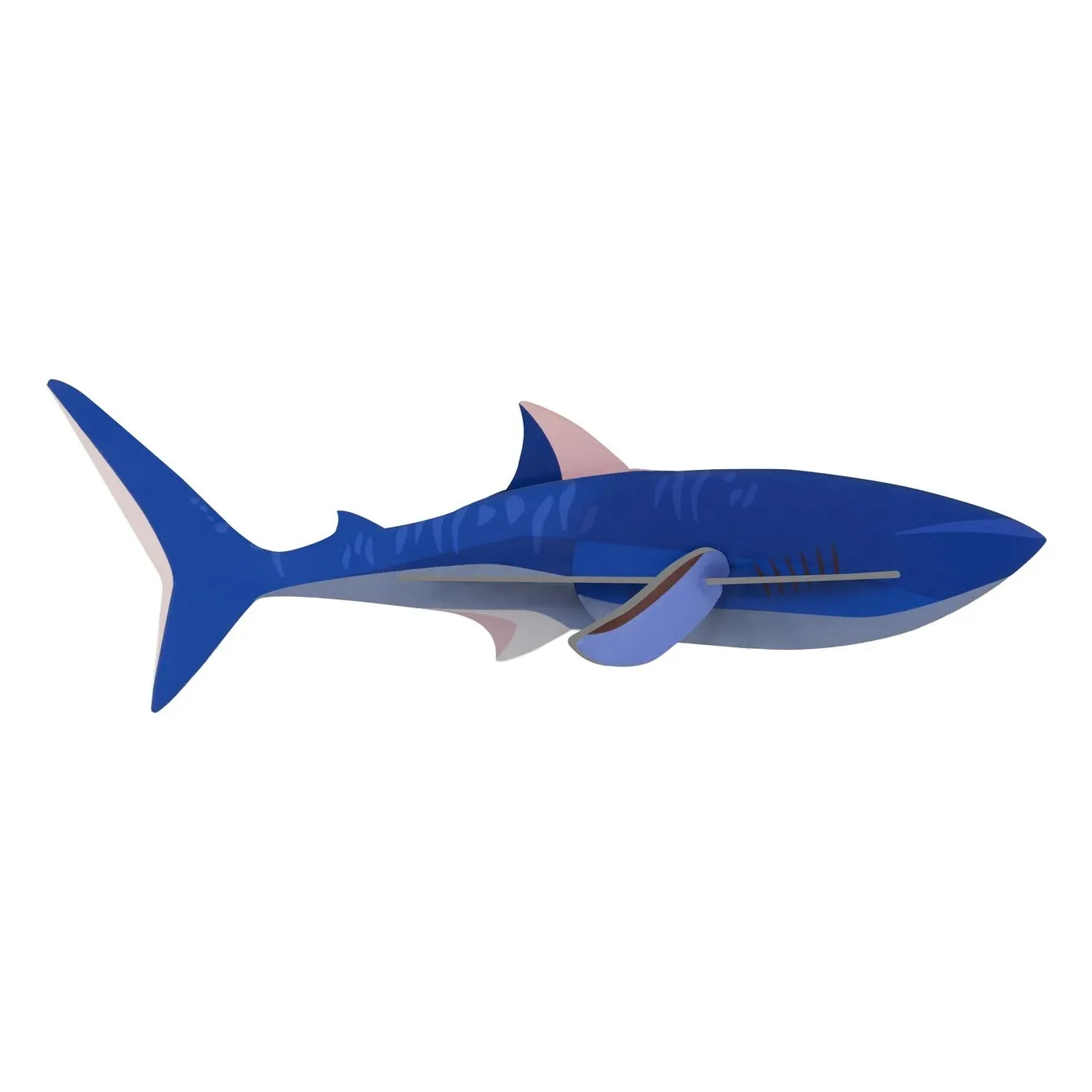 Studio Roof Navy Blue Shark Wall Decoration