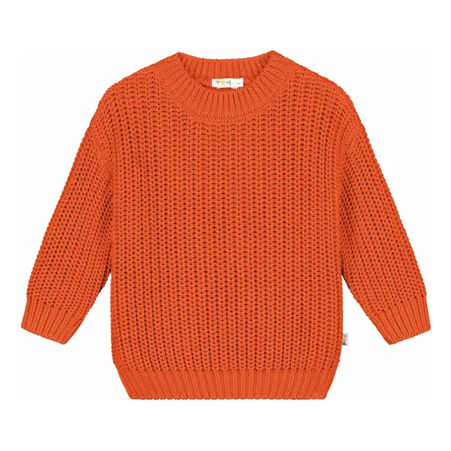 Pull Chunky Coton Bio | Orange