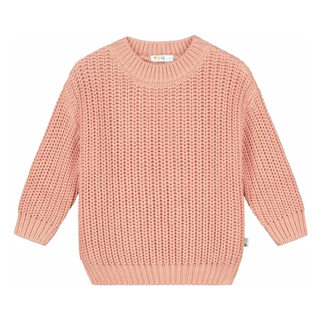 Organic Cotton Chunky Sweater | Peach
