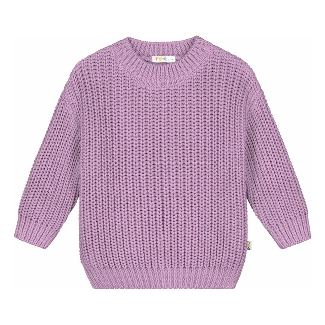 Pull Chunky Coton Bio | Lavande
