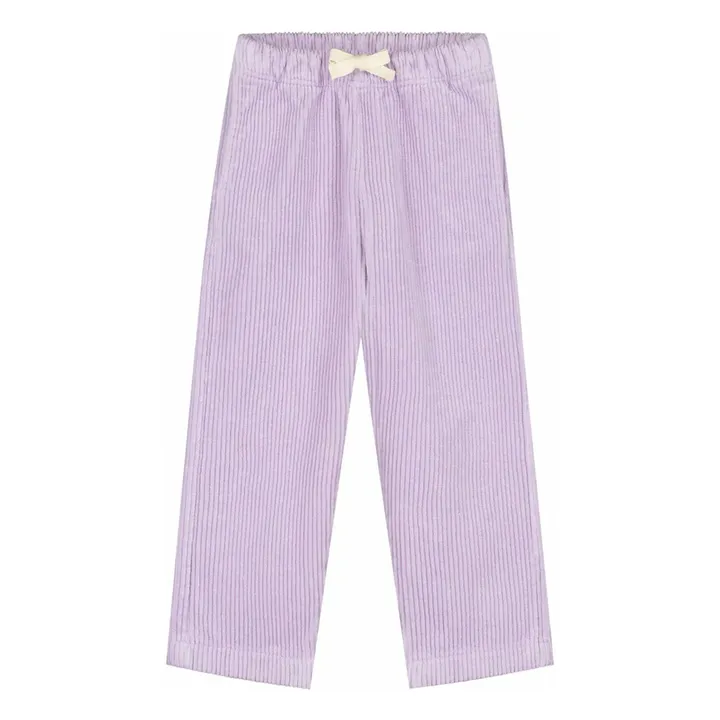 Pantalones de pana ecológica | Lila- Imagen del producto n°0