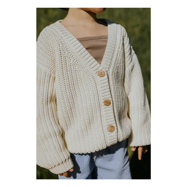 Chaqueta de punto de algodón orgánico | Crudo