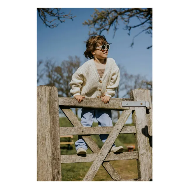 Cardigan Chunky Coton Bio | Ecru