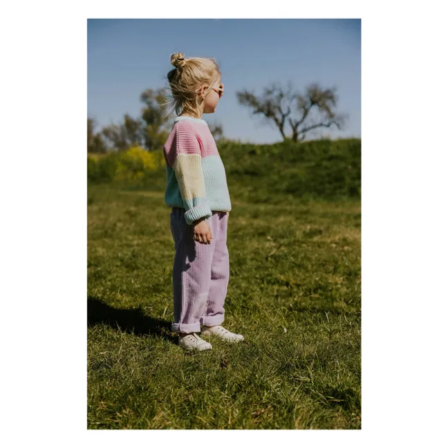 Pantalon Beau Velours Côtelé Bio | 	Lilas