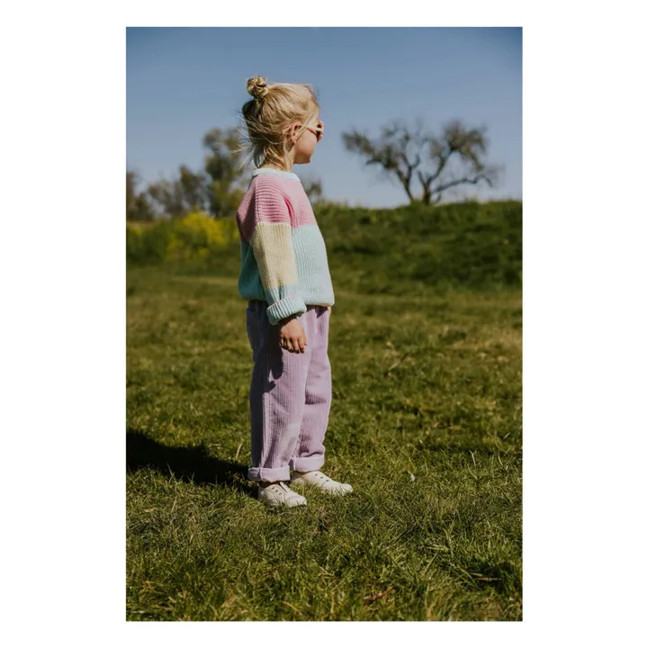 Pantalones de pana ecológica | Lila- Imagen del producto n°3