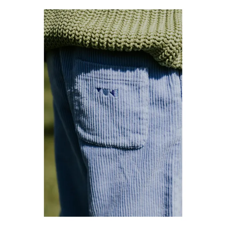 Pantalones de pana ecológica | Azul Cielo- Imagen del producto n°4