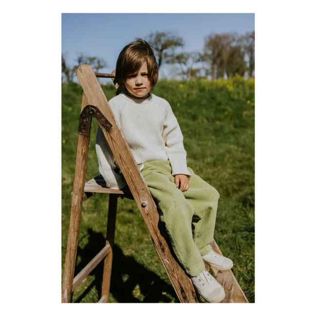 Pantalon Beau Velours Côtelé Bio | Olive